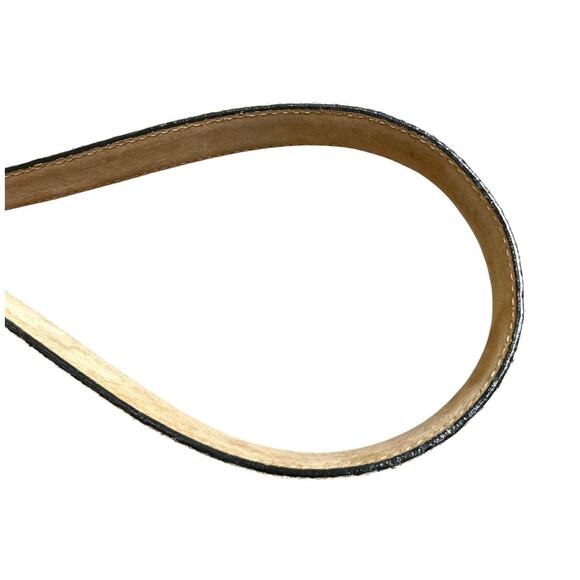 WCM New York Women Belt Genuine Python Snake Skin Vintage USA Size L